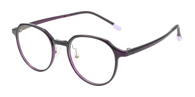 Polygon Purple Eyeglasses