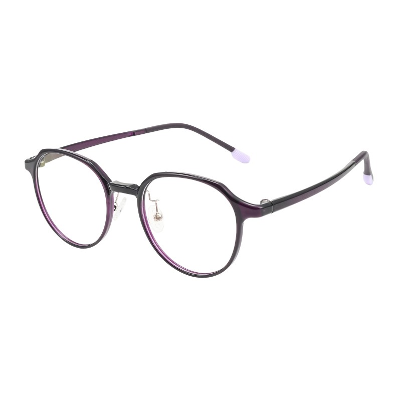 Polygon Purple Eyeglasses