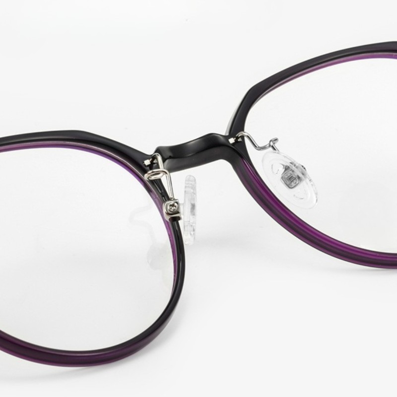Polygon Purple Eyeglasses