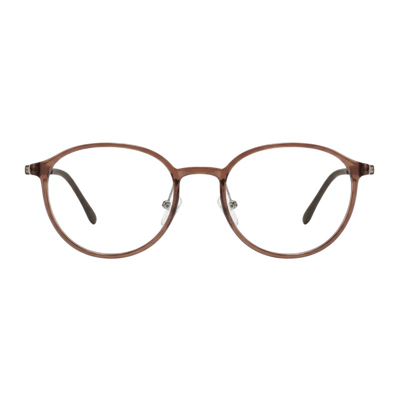 Round Brown Eyeglasses
