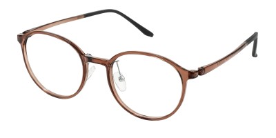 Round Brown Eyeglasses