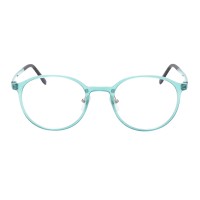 Round Cyan Eyeglasses