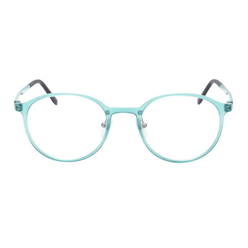 Round Cyan Eyeglasses
