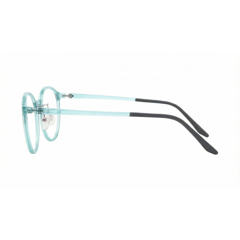 Round Cyan Eyeglasses