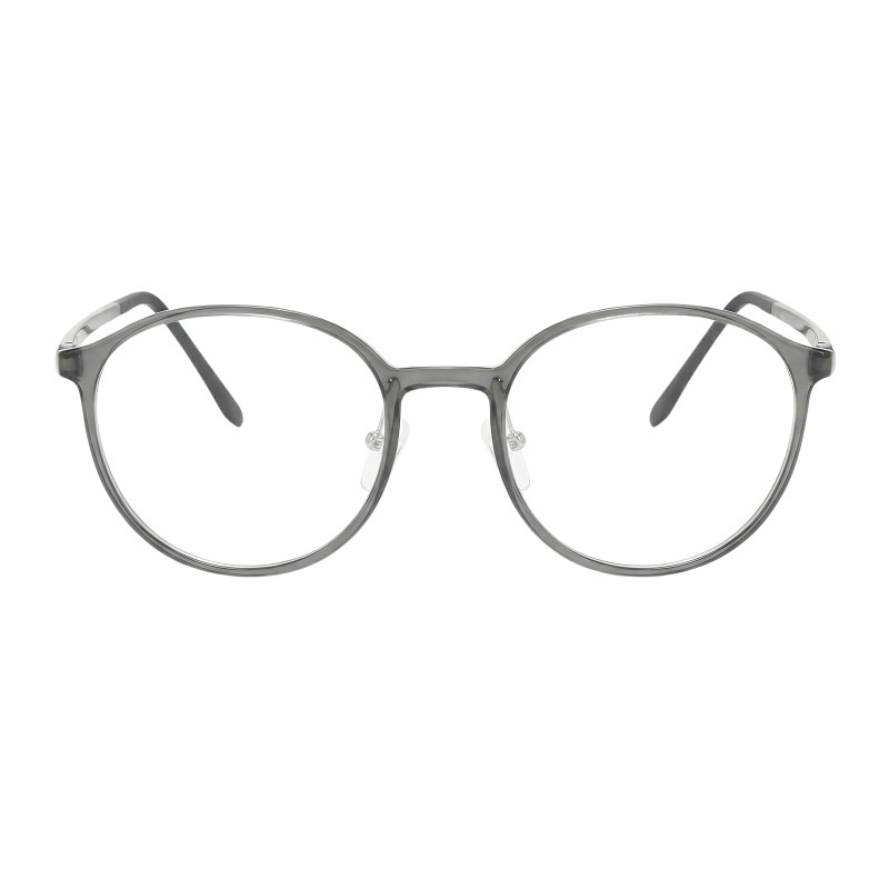 Round Gray Eyeglasses