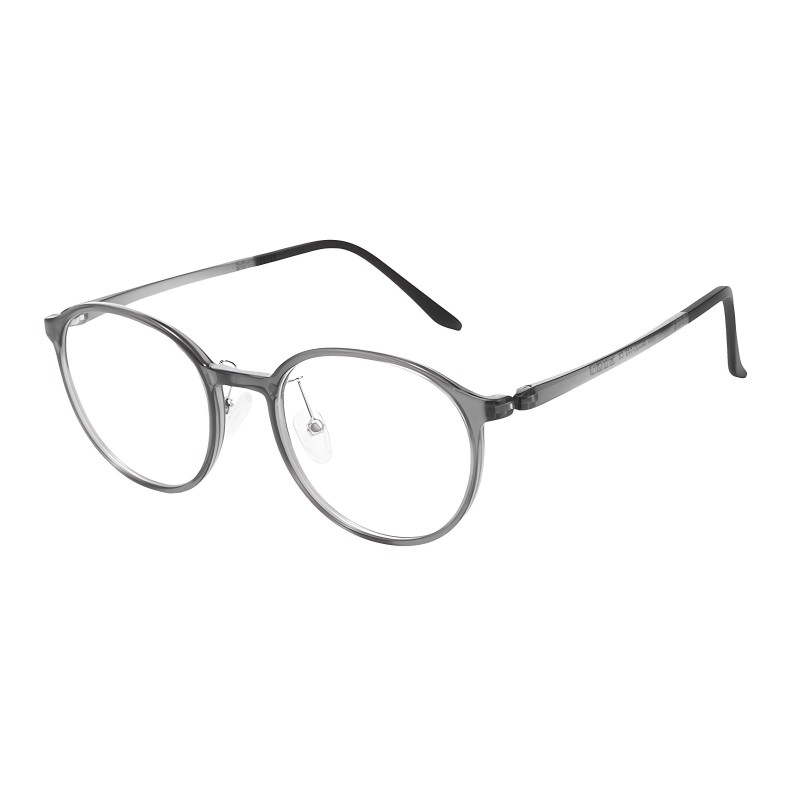Round Gray Eyeglasses
