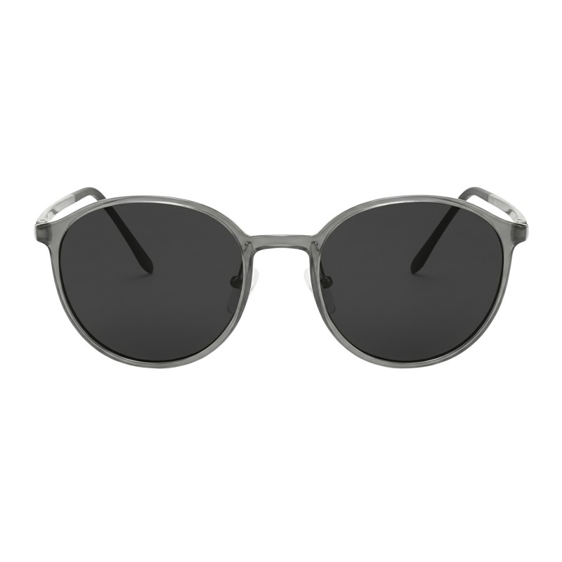 Round Gray Eyeglasses