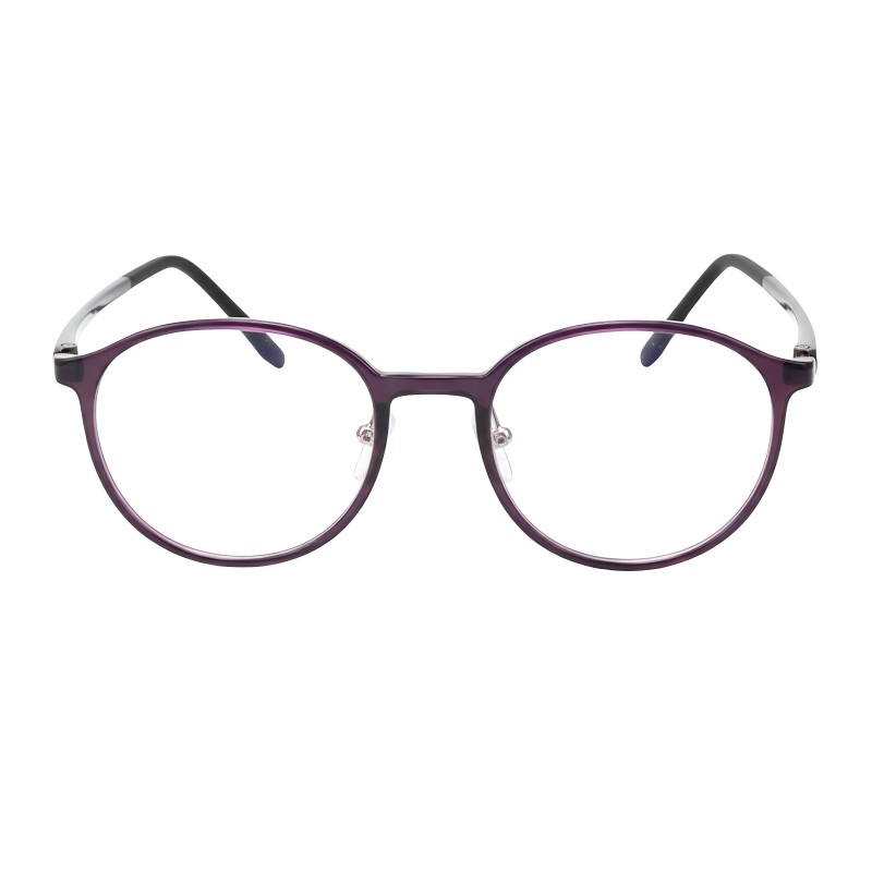 Round Purple Eyeglasses