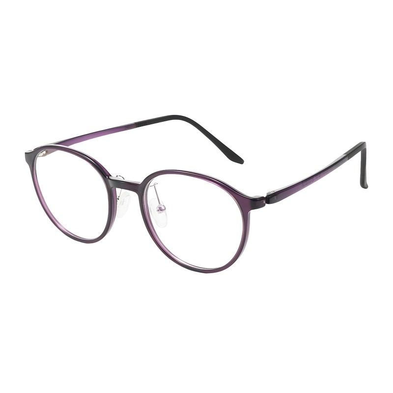 Round Purple Eyeglasses