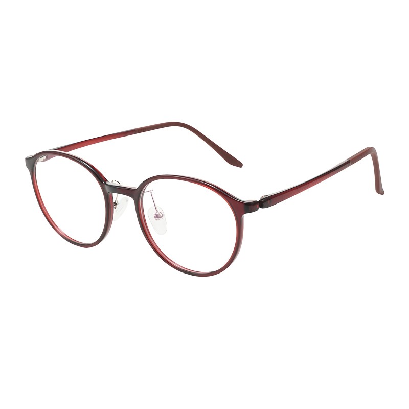 Round Red Eyeglasses