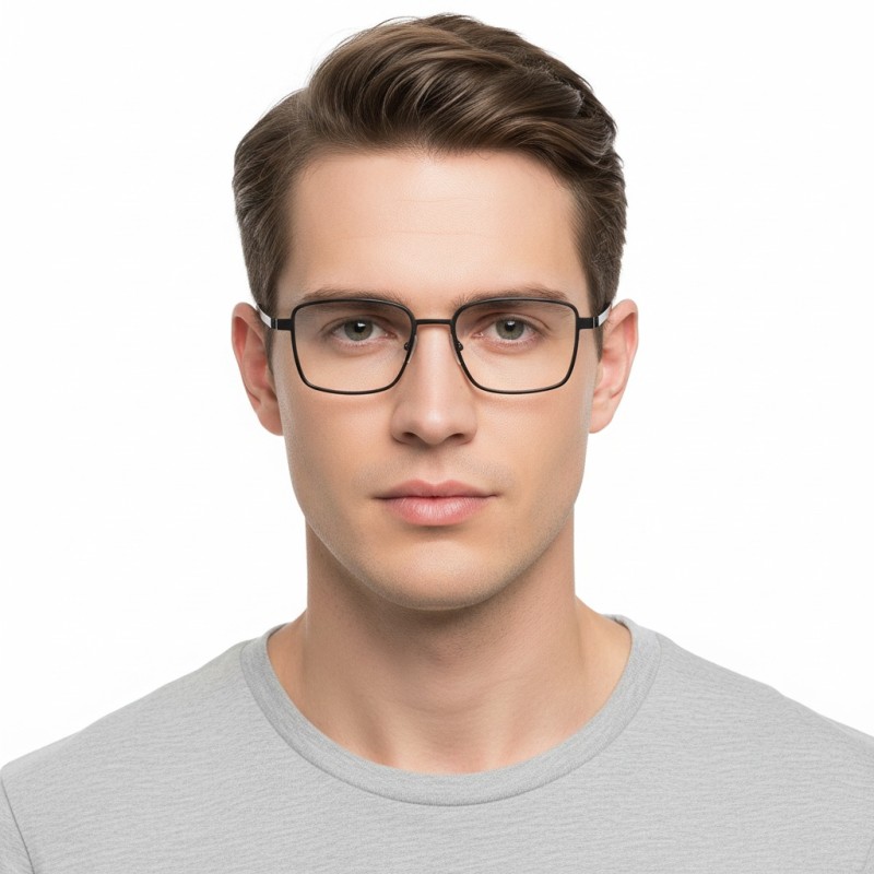 Square Black Eyeglasses