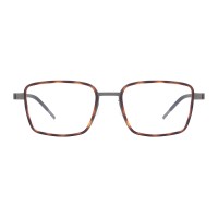 Square Tortoise Gray Eyeglasses