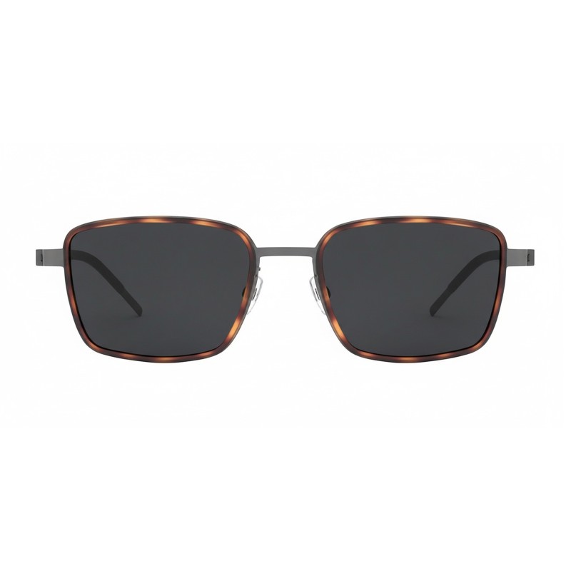 Square Tortoise Gray Eyeglasses