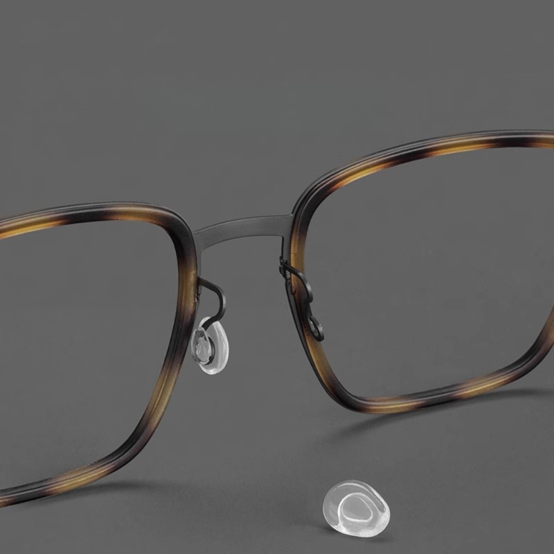 Square Tortoise Gray Eyeglasses