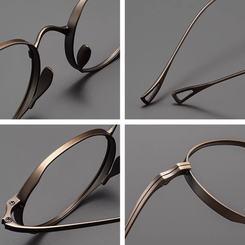 Round Bronze Eyeglasses