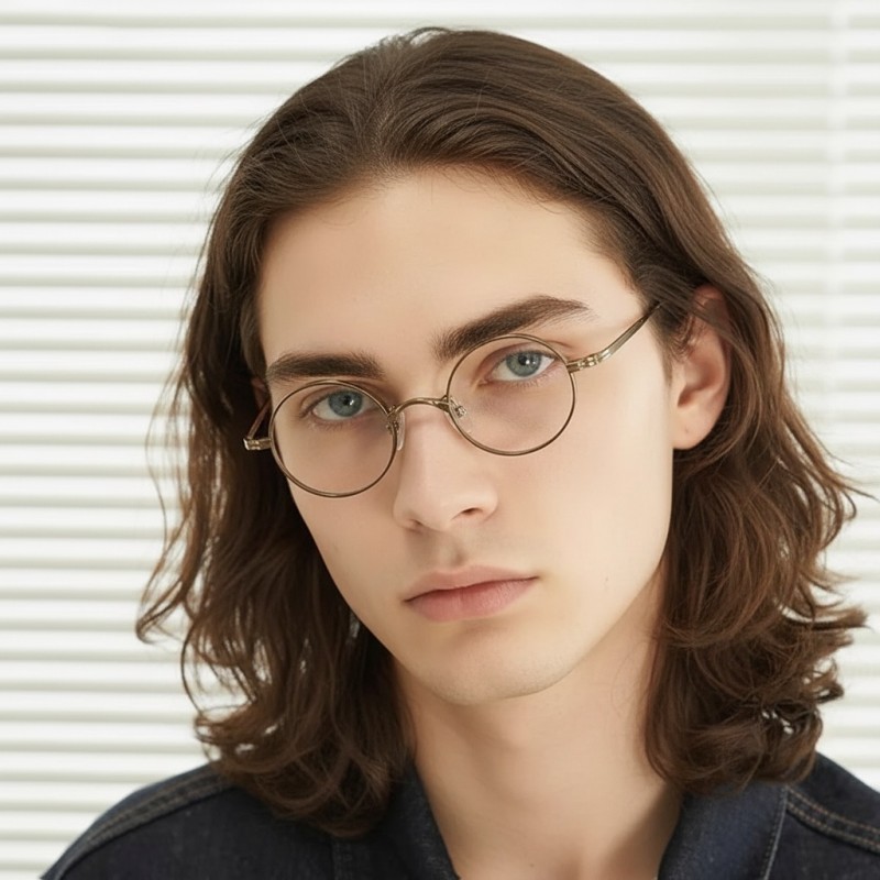 Round Bronze Eyeglasses