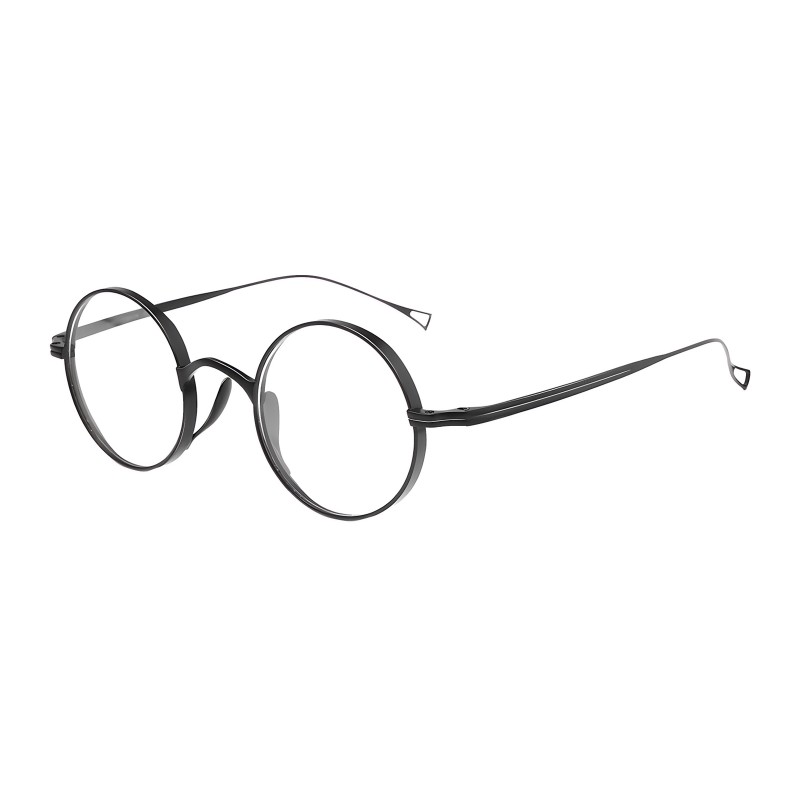 Round Black Eyeglasses