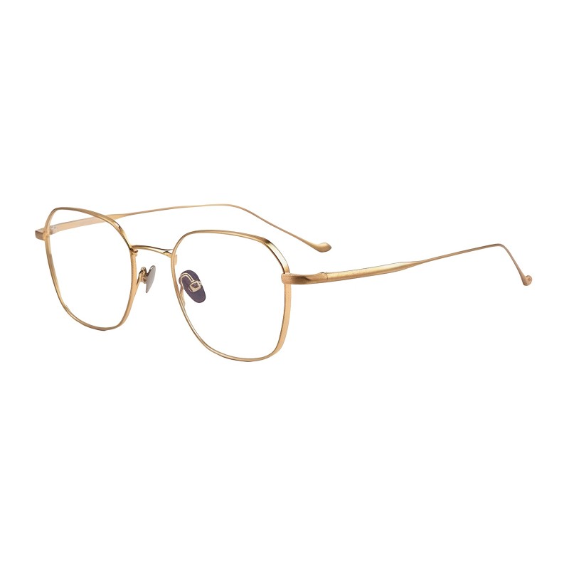 Square Golden Eyeglasses