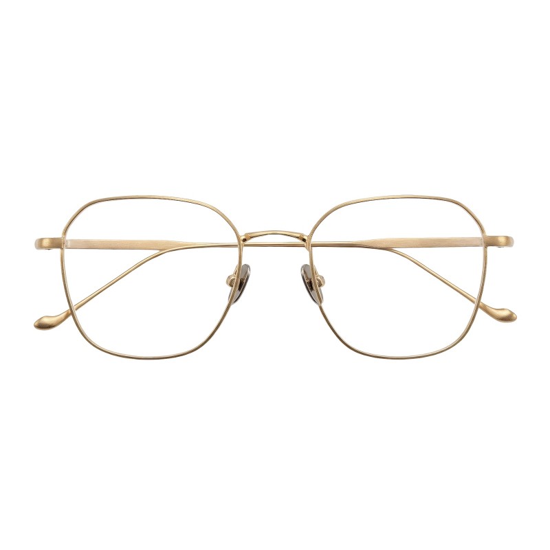 Square Golden Eyeglasses