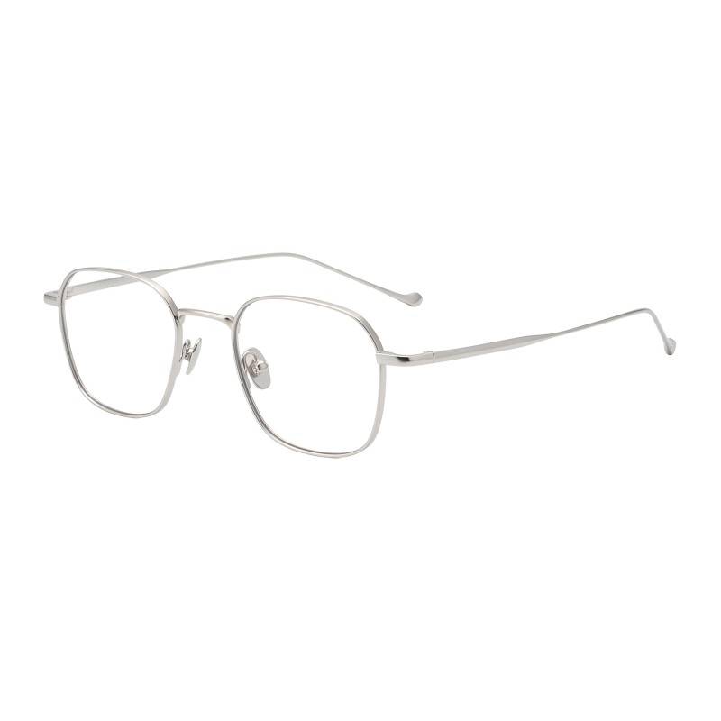 Square Silver Eyeglasses
