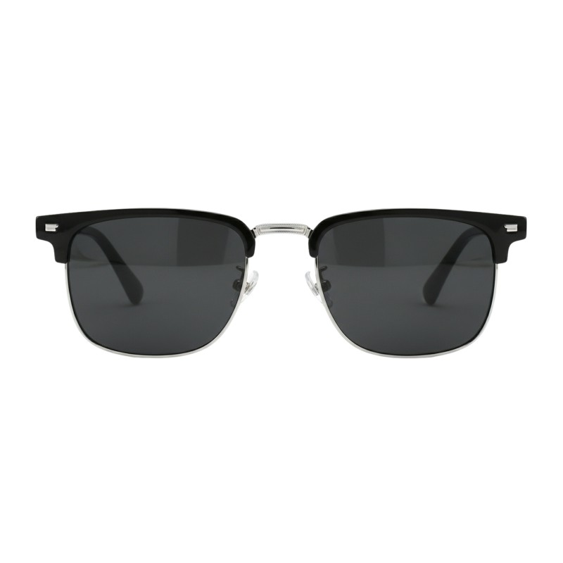 Browline Black/Silver Eyeglasses