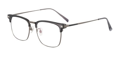 Browline Gunmetal Eyeglasses