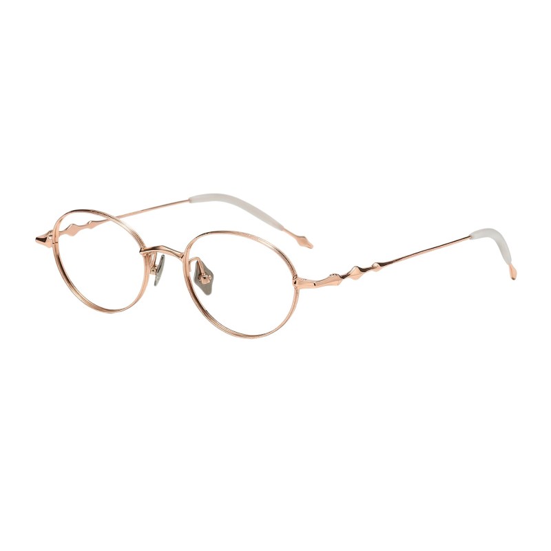 Oval Rose Gold Eyeglasses