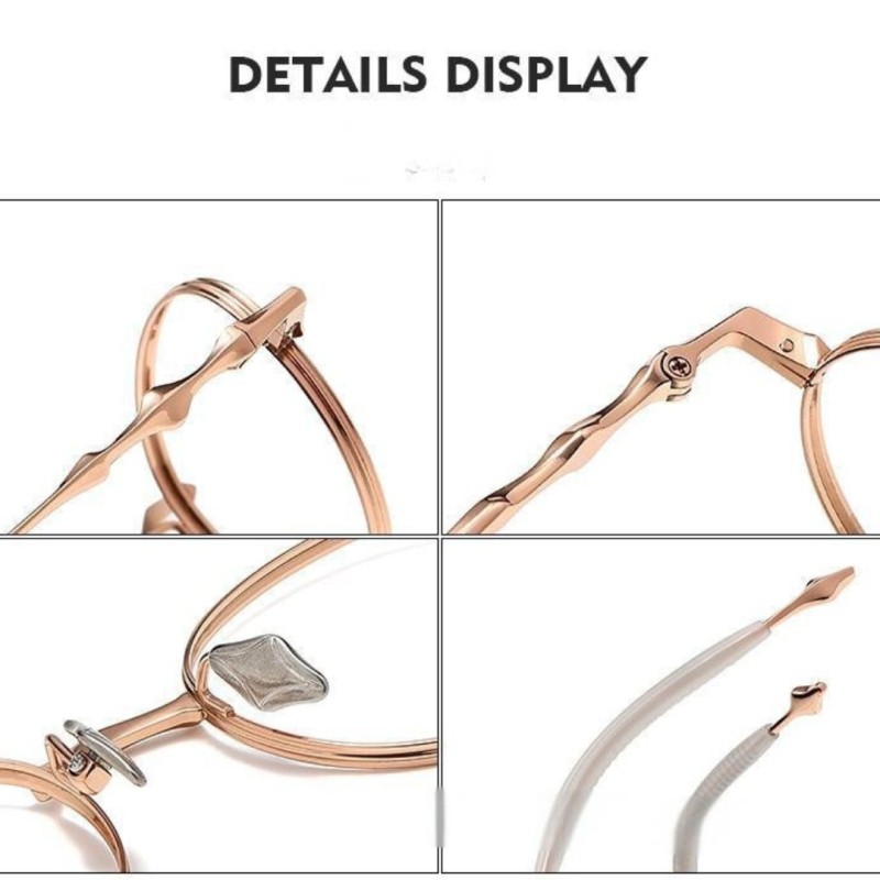 Oval Rose Gold Eyeglasses