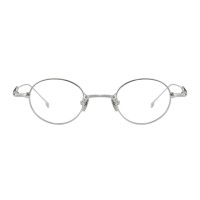 Oval Silver Eyeglasses