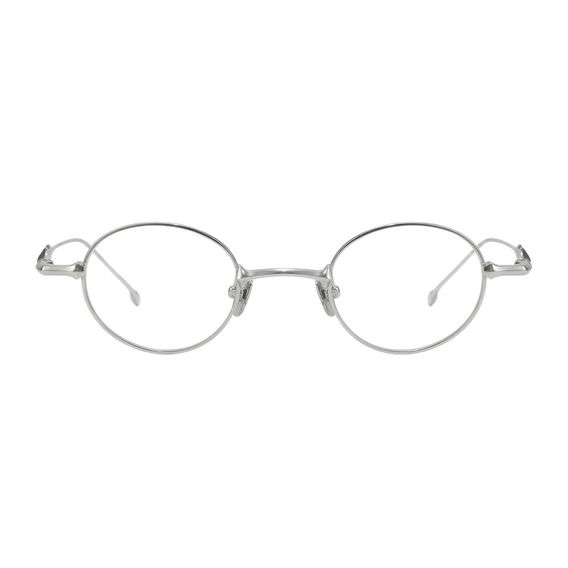 Oval Silver Eyeglasses