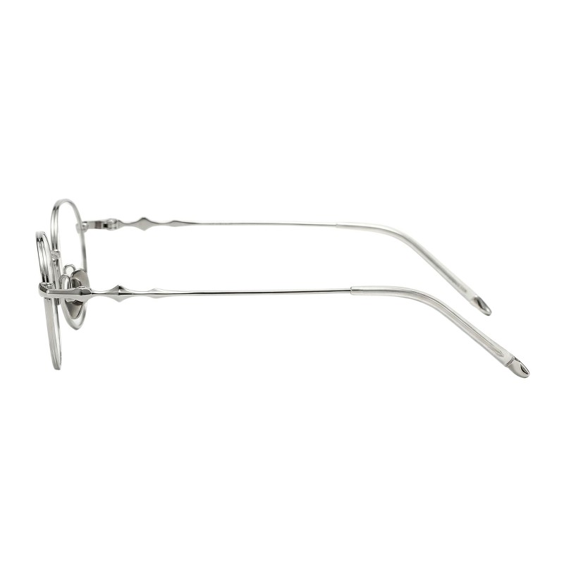 Oval Silver Eyeglasses