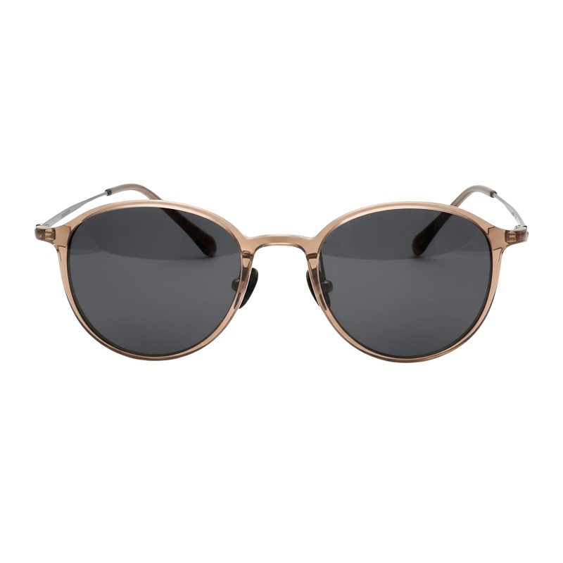 Round Beige Eyeglasses