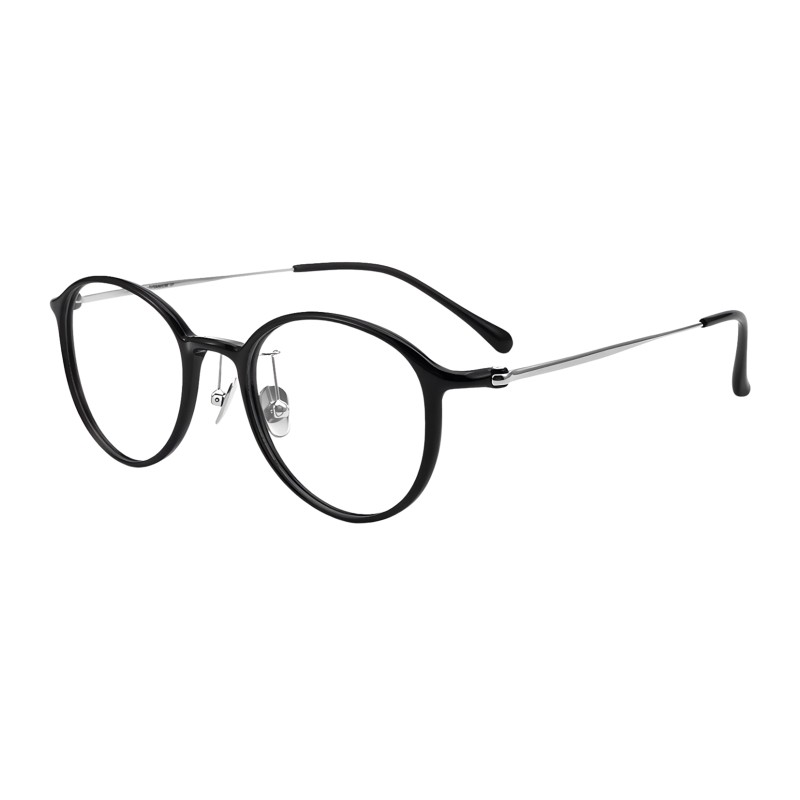 Round Black Eyeglasses