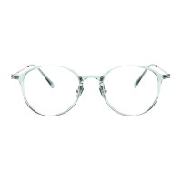Round Cyan Eyeglasses