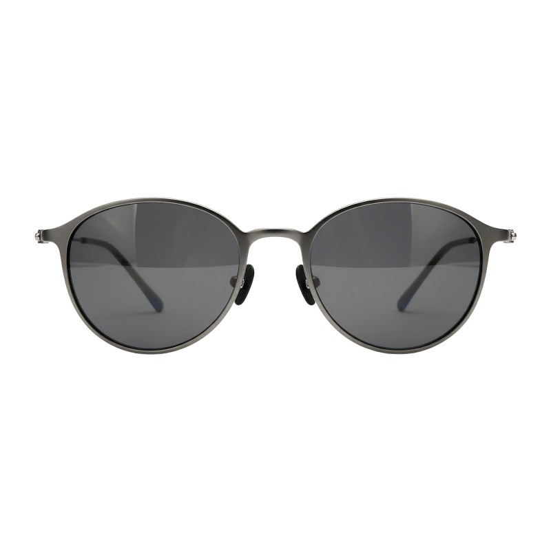 Round Gray Eyeglasses