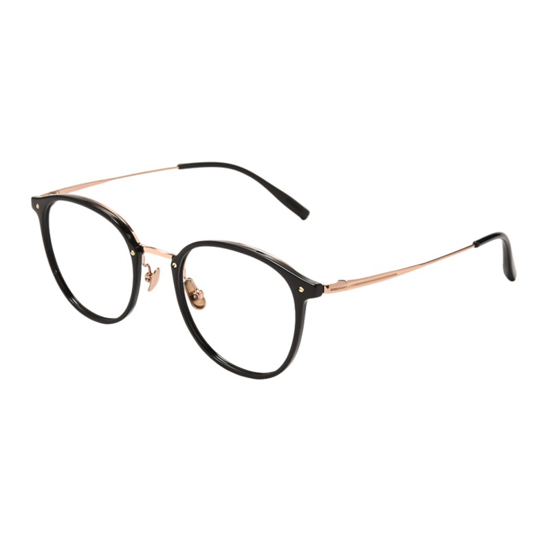 Oval Black Eyeglasses