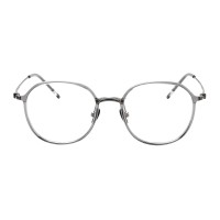 Oval Gray Eyeglasses