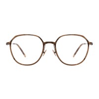 Oval Brown-tortoise Eyeglasses