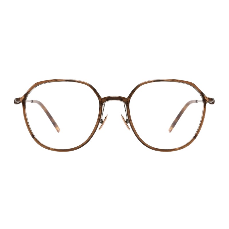 Oval Brown-tortoise Eyeglasses
