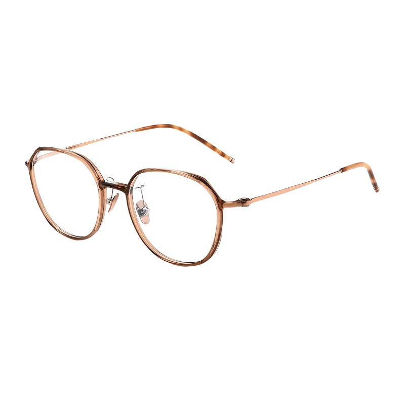 Oval Brown-tortoise Eyeglasses