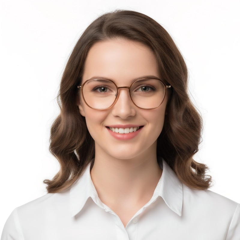 Oval Brown-tortoise Eyeglasses