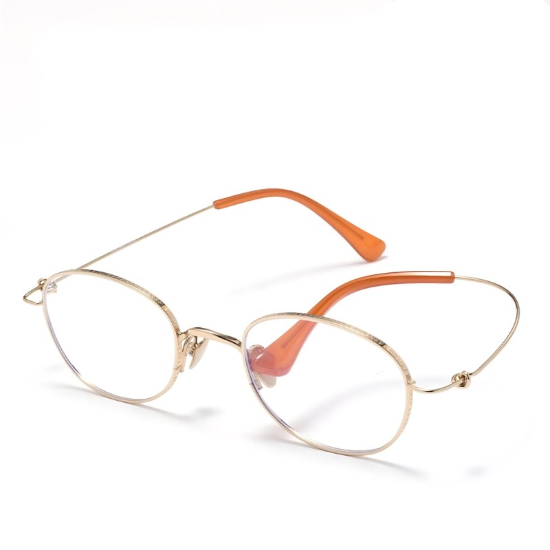 Round Golden Eyeglasses