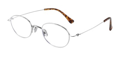 Oval Silver Eyeglasses