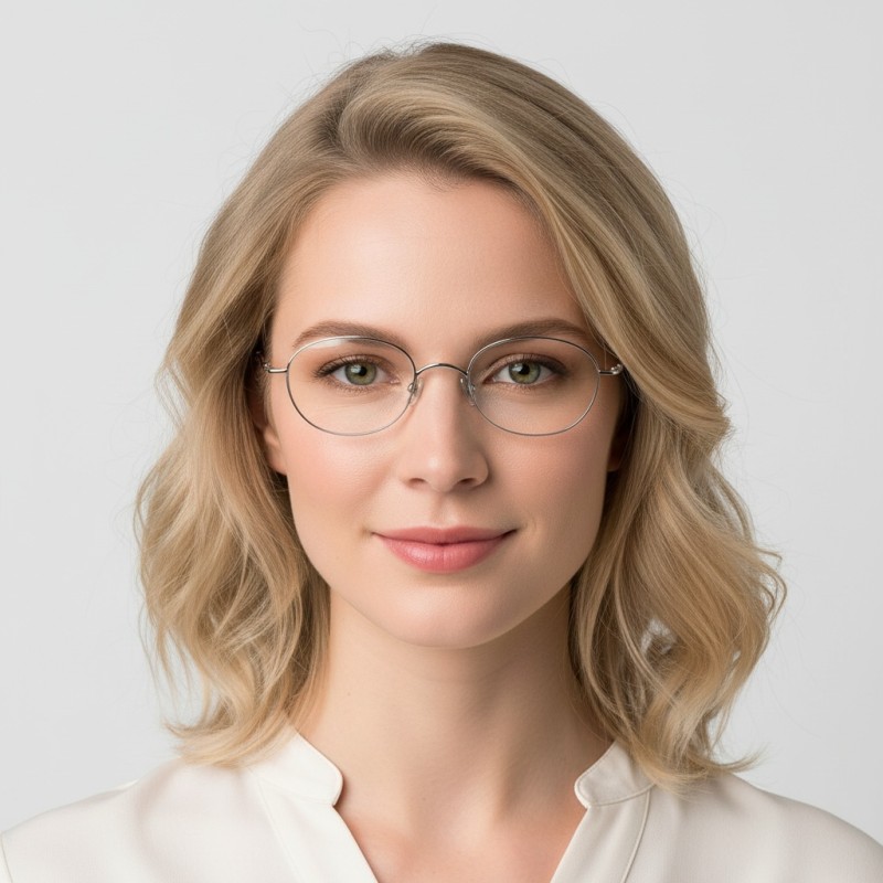 Round Silver Eyeglasses