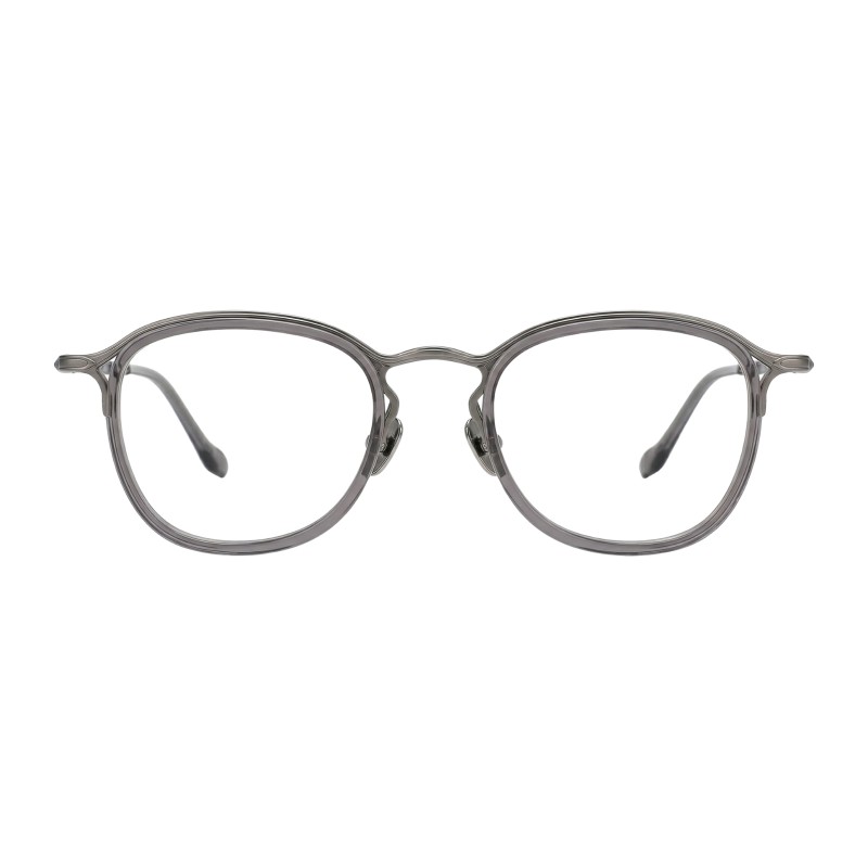 Round Gunmetal Eyeglasses