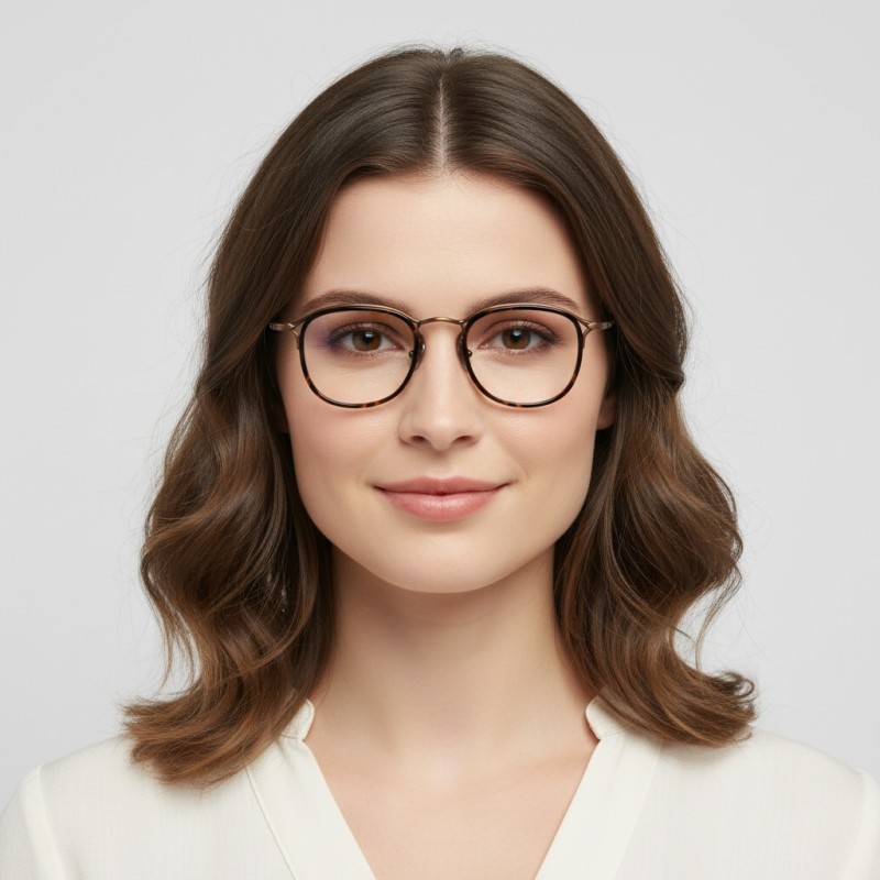 Round Tortoise Eyeglasses