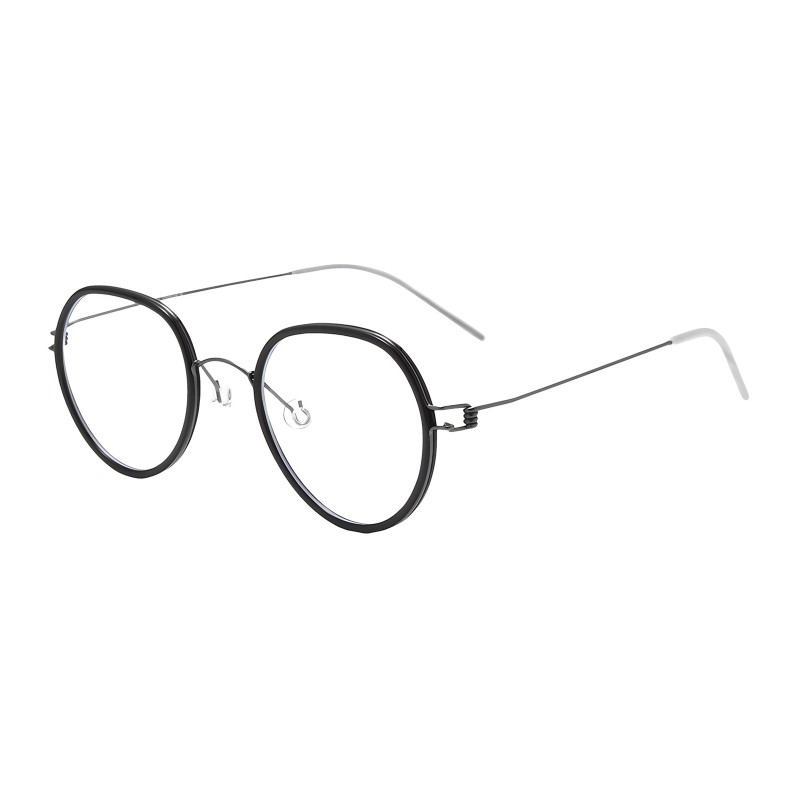 Round Black Eyeglasses