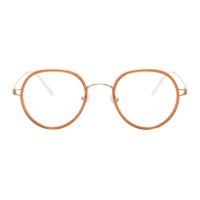 Round Orange Eyeglasses
