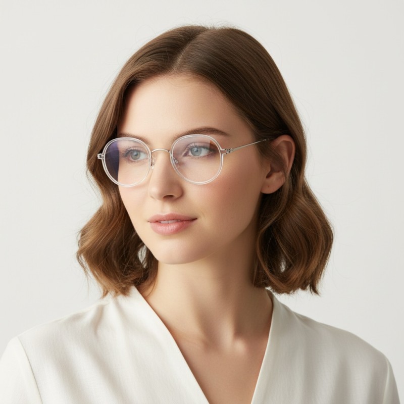 Round Clear Eyeglasses