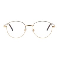Round Golden Eyeglasses